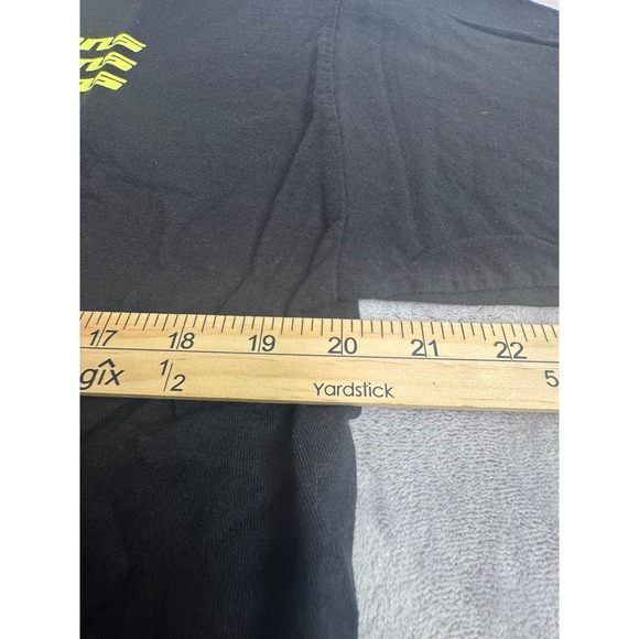 Vans Mens Black Classic Fit T Shirt Large Triple Logo Graphic Tee - Picture 2 of 8